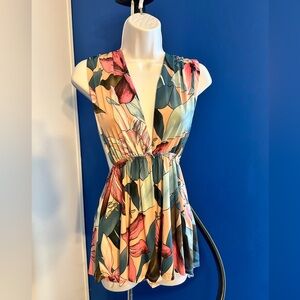 Floral convertible romper by Blue Blush. SMALL